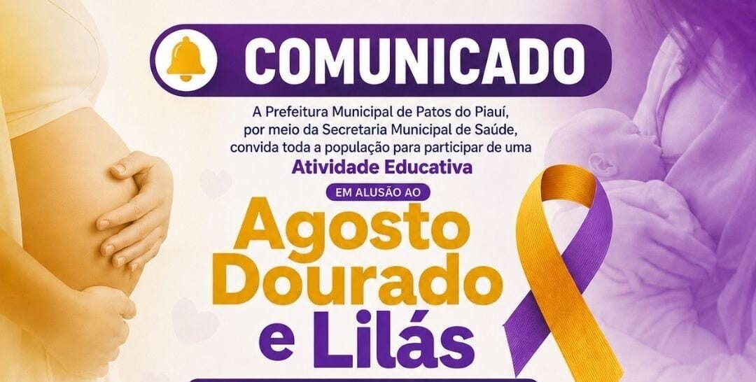 Patos do Piauí realiza evento sobre aleitamento materno e combate à violência