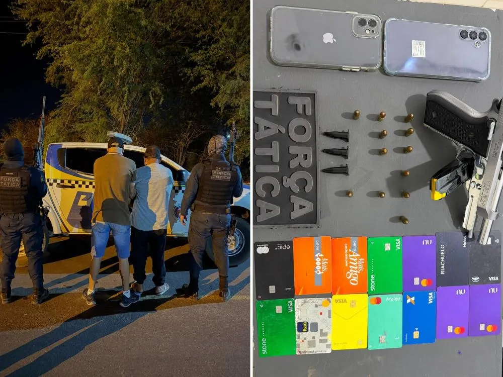 Homens são presos com arma e cocaína em São Raimundo Nonato