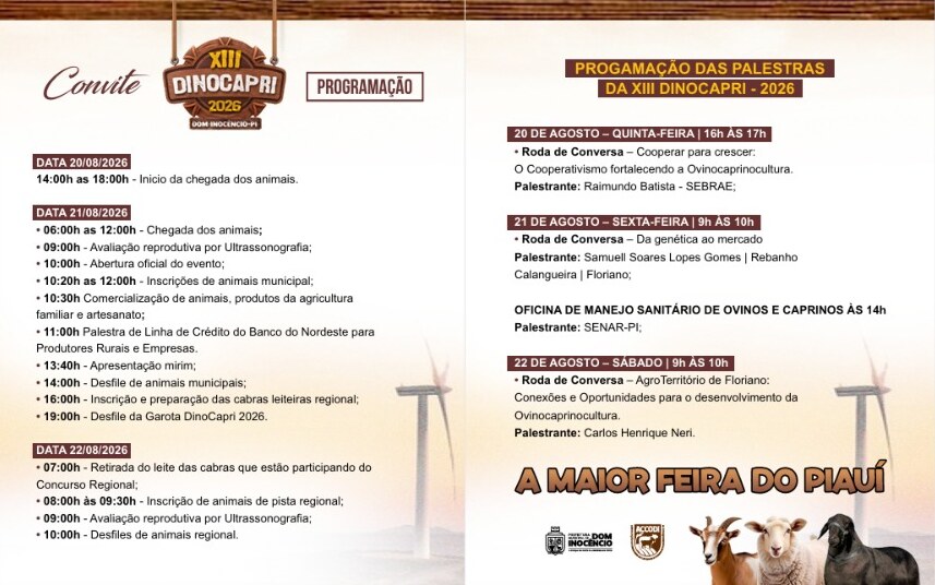 Feira de ovinocaprinocultura movimenta a economia local e atrai produtores de várias regiões