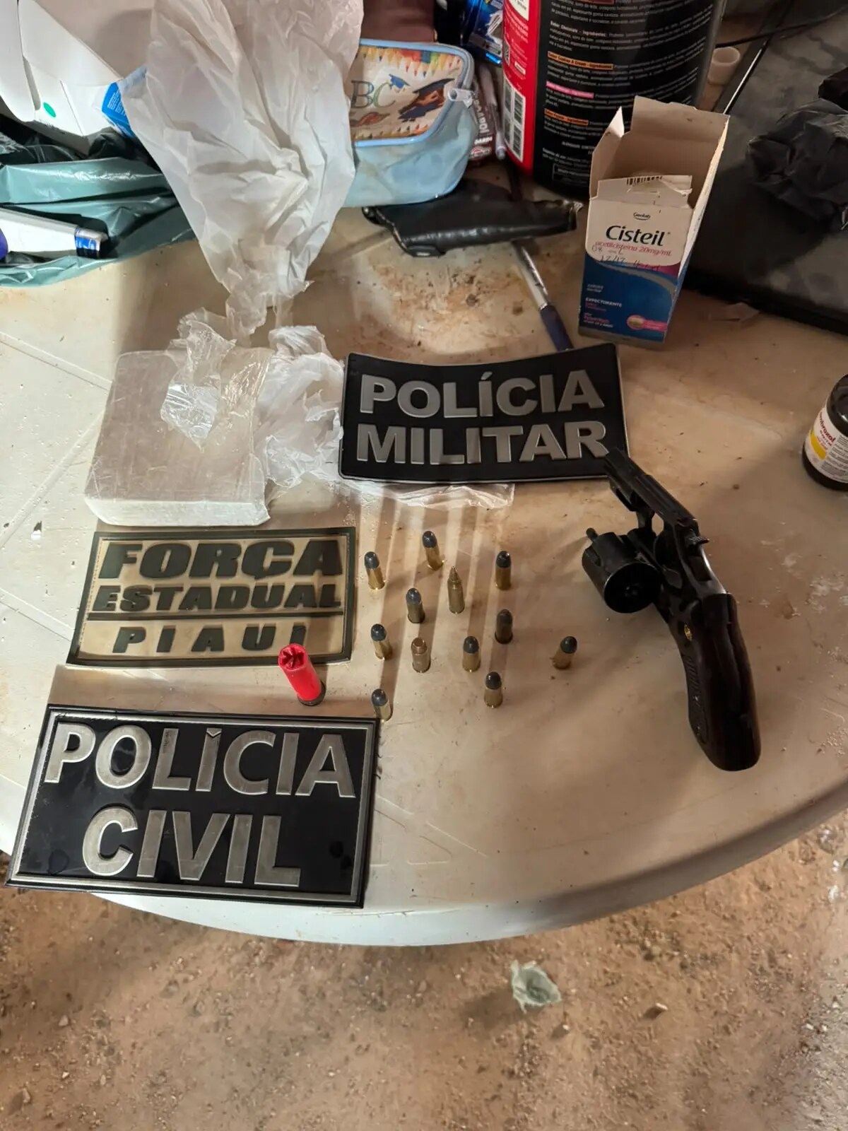 Equipes policiais durante cumprimento de mandados na região de São Raimundo Nonato