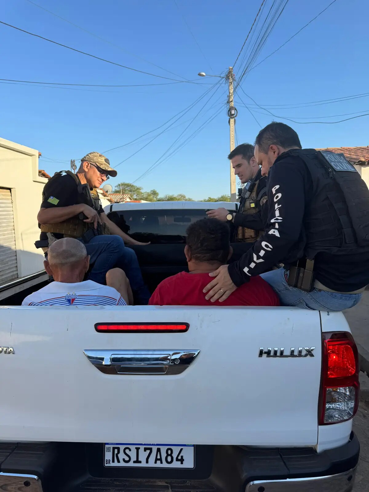Material apreendido durante a ação policial na região de São João do Piauí