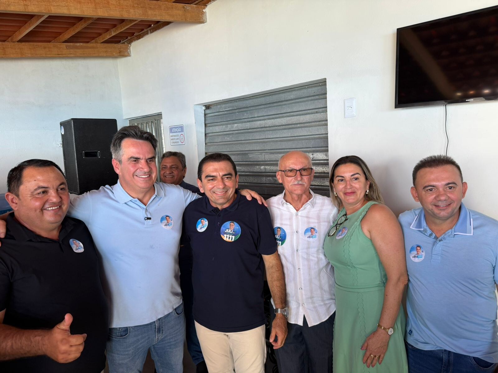 Prefeito Gilmar Macedo e comitiva de Queimada Nova participam de encontro com Ciro Nogueira — Foto: Divulgação