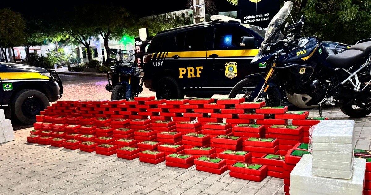 PRF apreende quase meia tonelada de cocaína em caminhão na BR-135 no Piauí