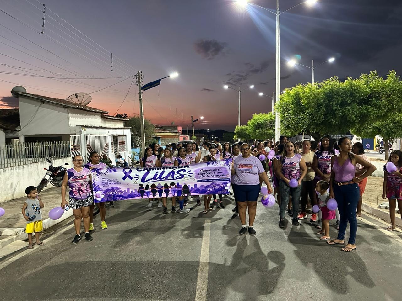 Conceição do Canindé realiza caminhada e palestras contra a violência doméstica