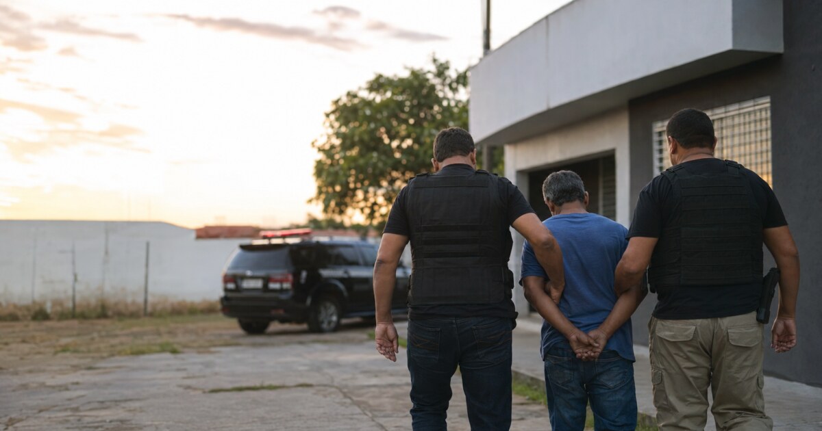 Homem condenado por estupro de vulnerável foi capturado pela polícia no Piauí — Foto: Divulgação/SSP-PI