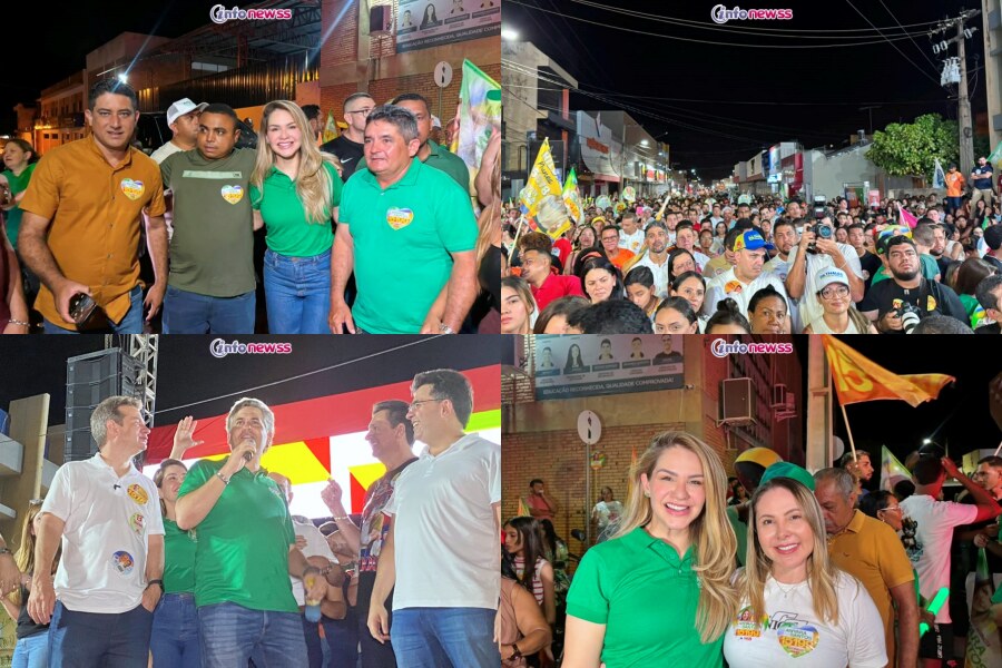 Anyara Santos e Rafael Fonteles lideram caminhada política em Picos