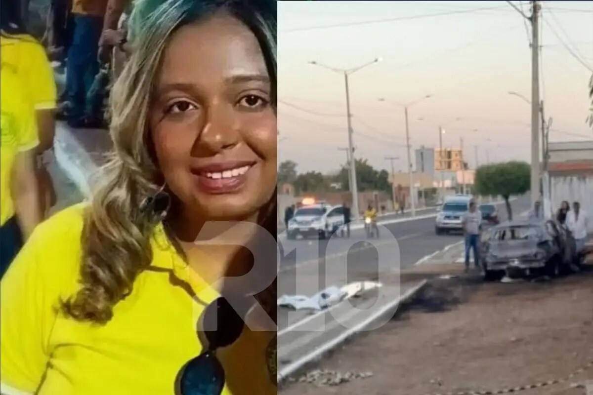Colisão frontal resultou em incêndio no veículo de passeio
