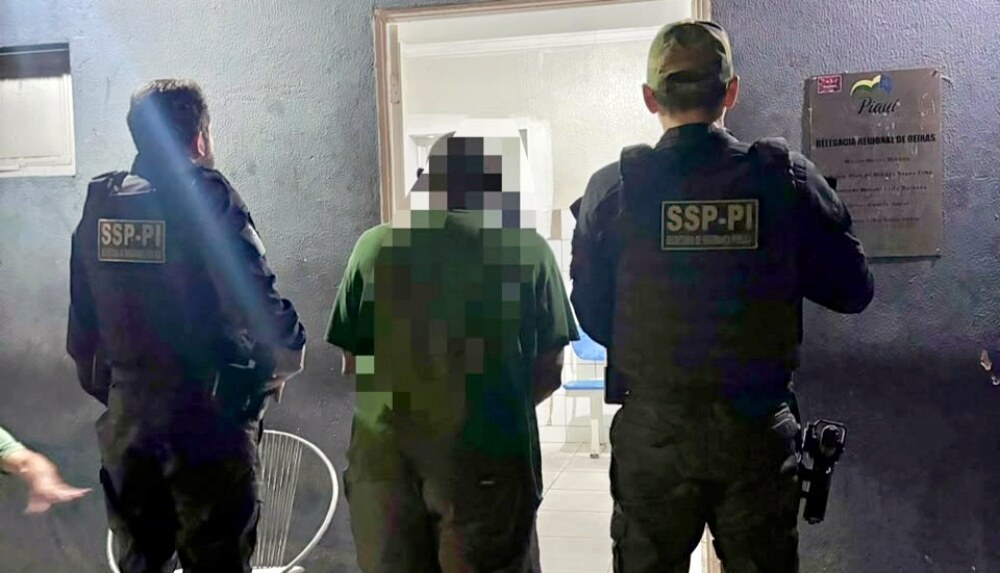Ação policial coordenada pela DOT resultou na prisão de condenado por homicídio em Socorro do Piauí — Foto: Divulgação / SSP-PI