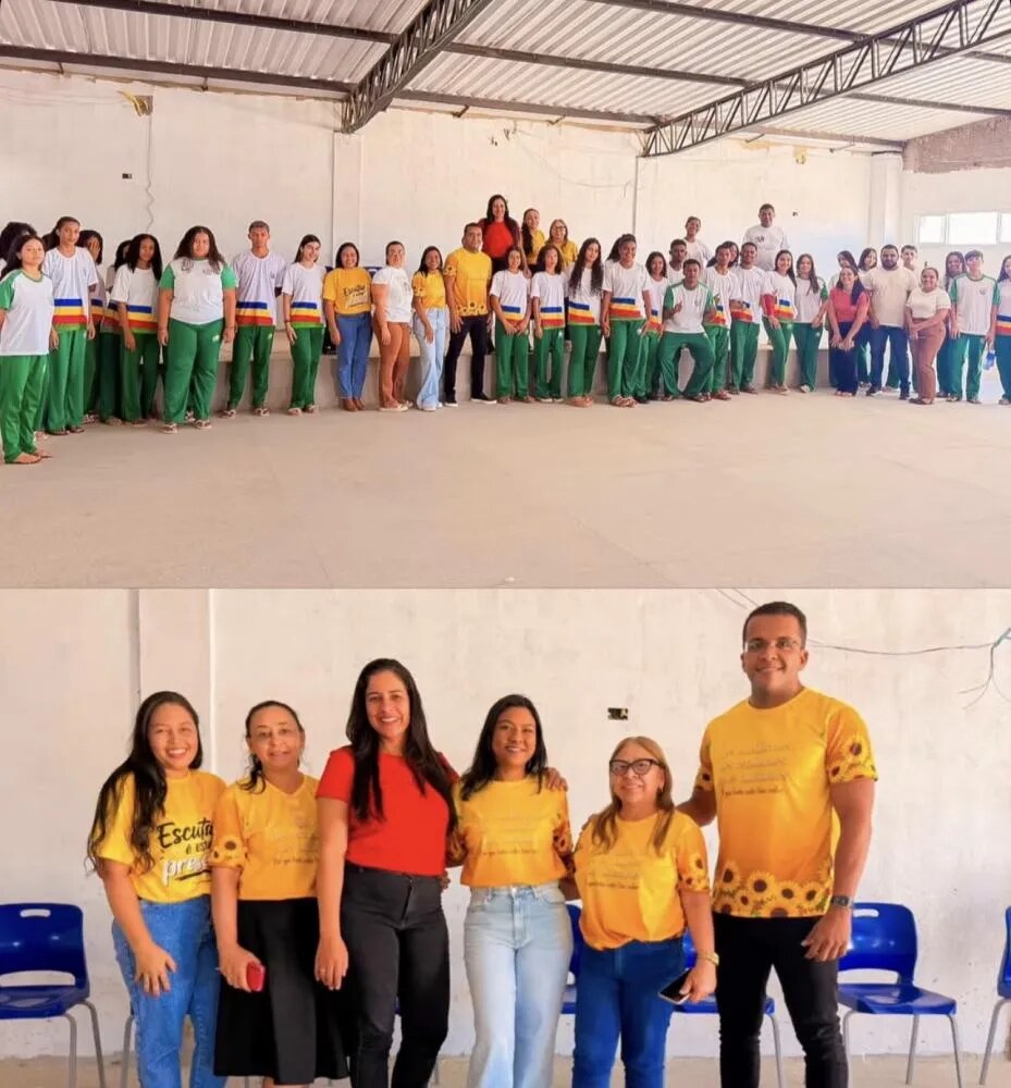 Estudantes participam de atividade educativa sobre valorização da vida