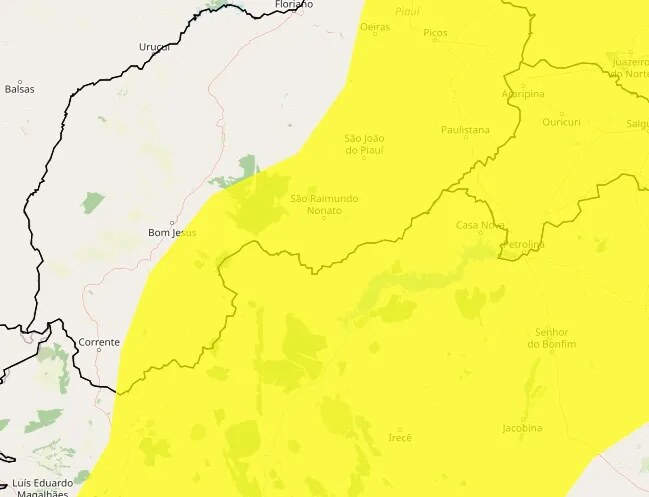 São Raimundo Nonato registra calor de 39°C e umidade crítica de 20%