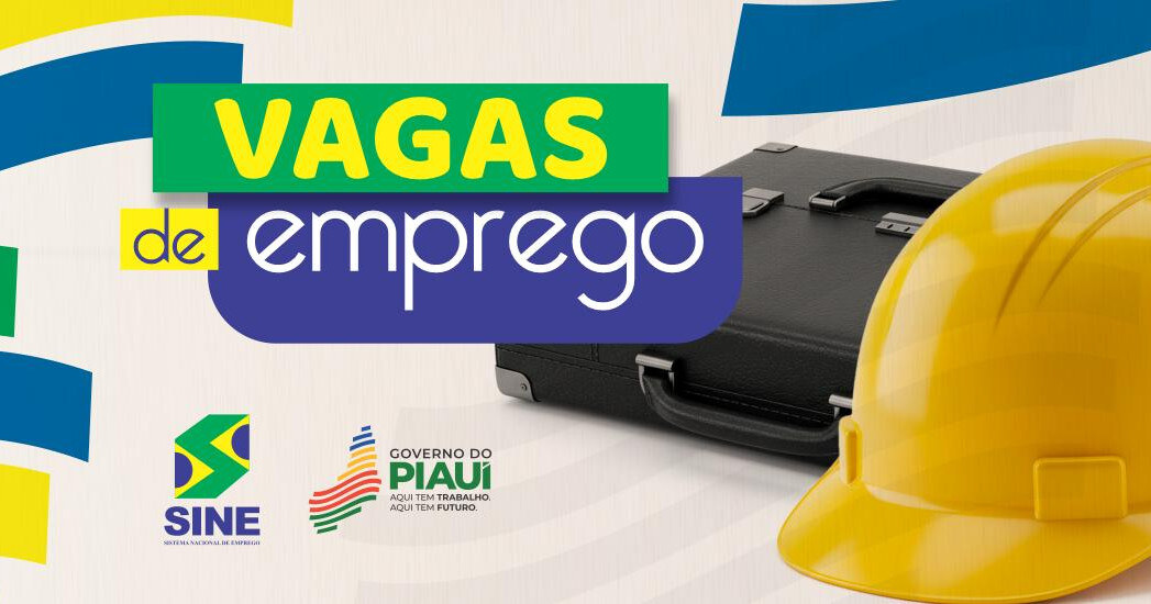 Sine oferece mais de 170 vagas de emprego em várias regiões do Piauí — Foto: Divulgação
